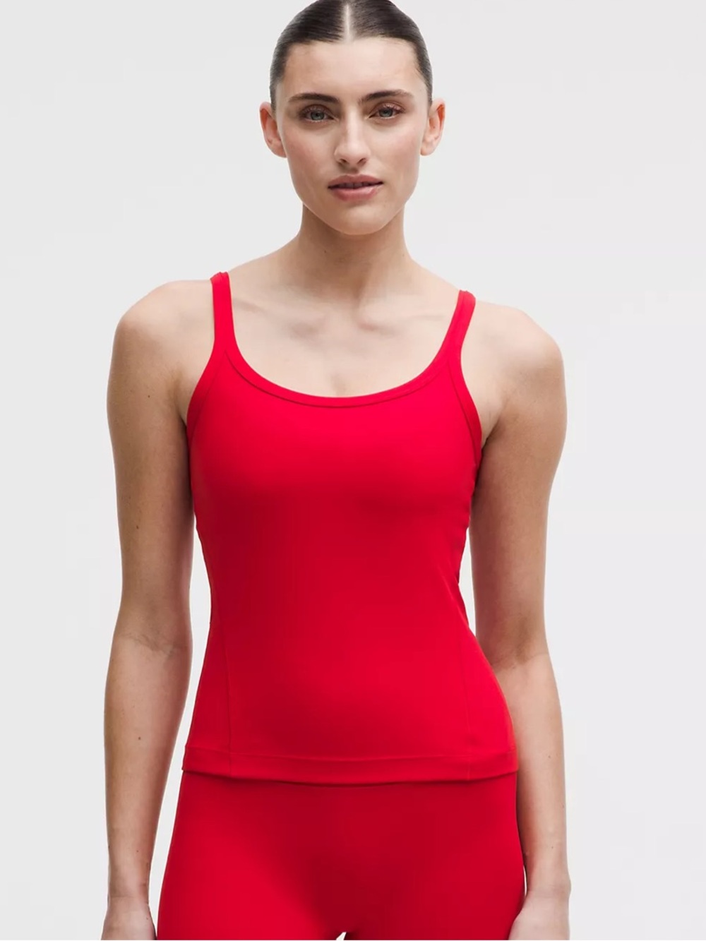NWT lululemon Align Scoop-Neck Waist-Length Tank Top Oxford Red Size 10
